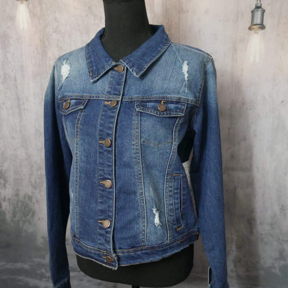 BHJ Jean Jacket Large - Picture 2 of 8
